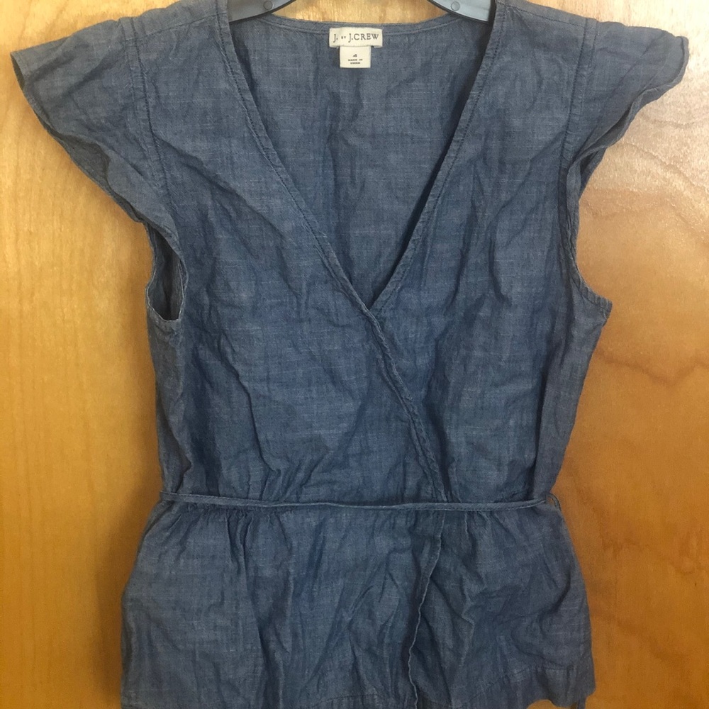J. Crew Chambray top